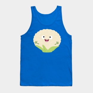 Cute happy cauliflower vegetable cartoon Tank Top